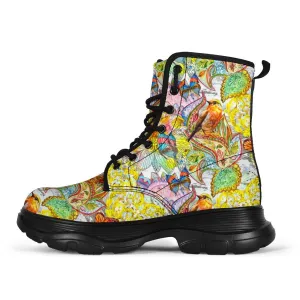 Colors Of Spring Chunky Boots