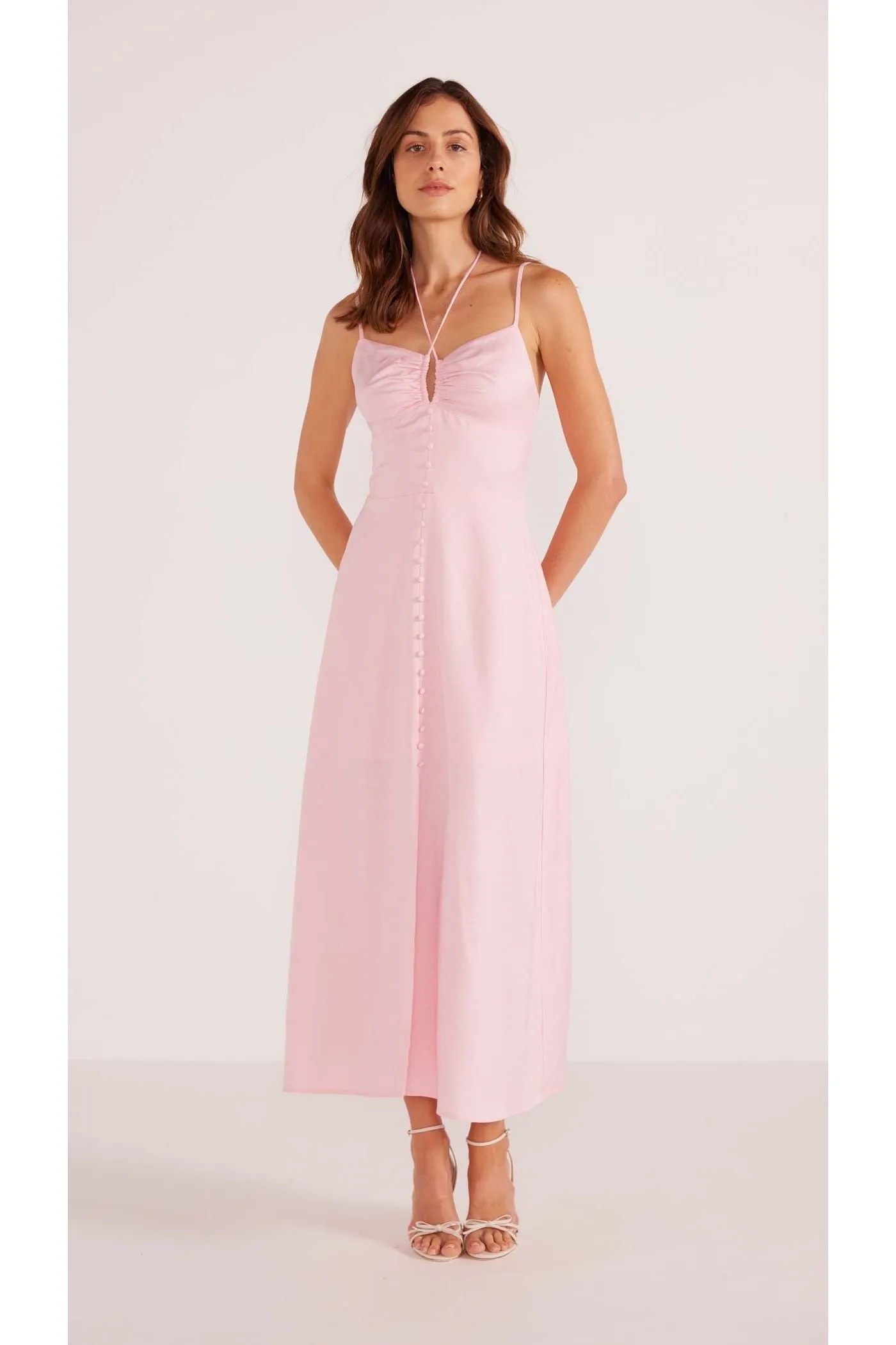 Cora Midi Dress | Blush