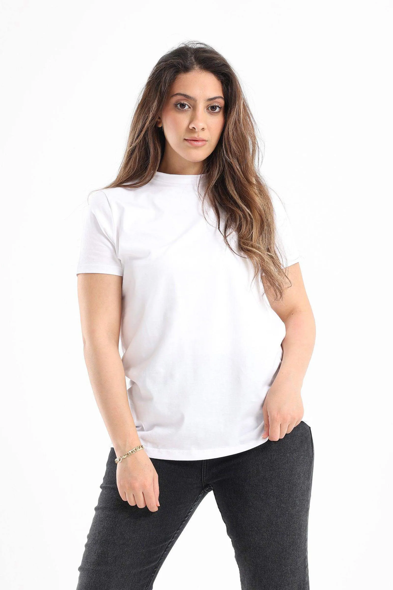 Cotton High Neck T-Shirt
