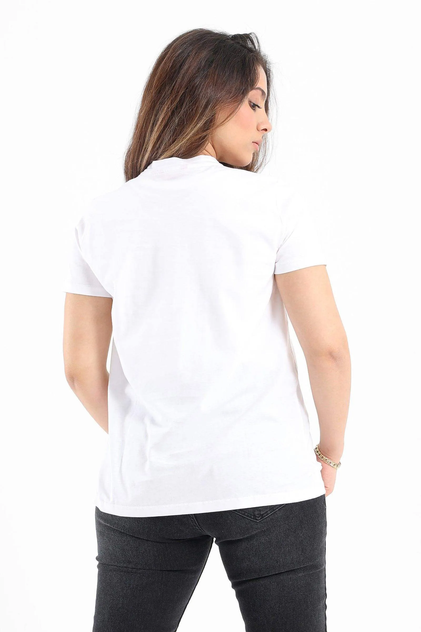 Cotton High Neck T-Shirt