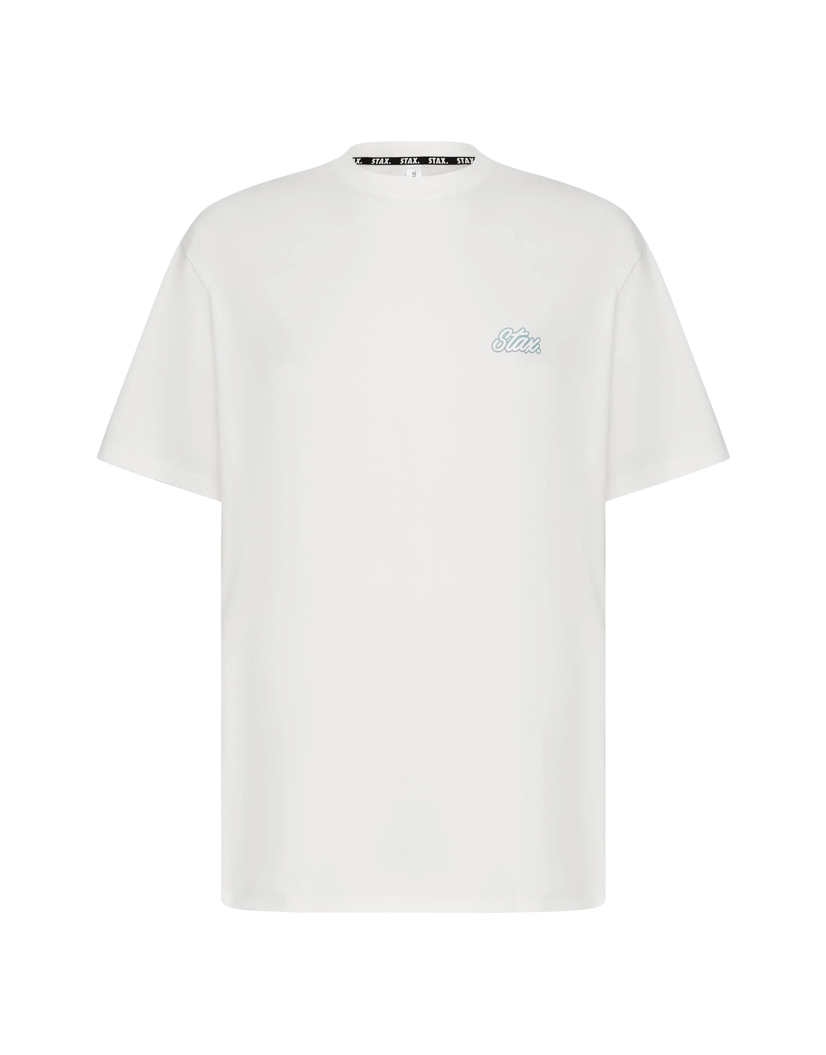 Court Drip Basketball Tee - White & Blue