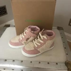 Crewcuts Girl’s Pink Suede Sneakers. Size 10. NIB