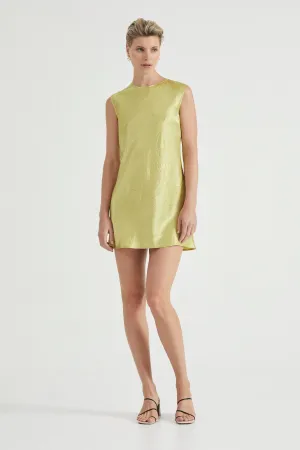 CRUSH BIAS MINI TANK DRESS | KIWI