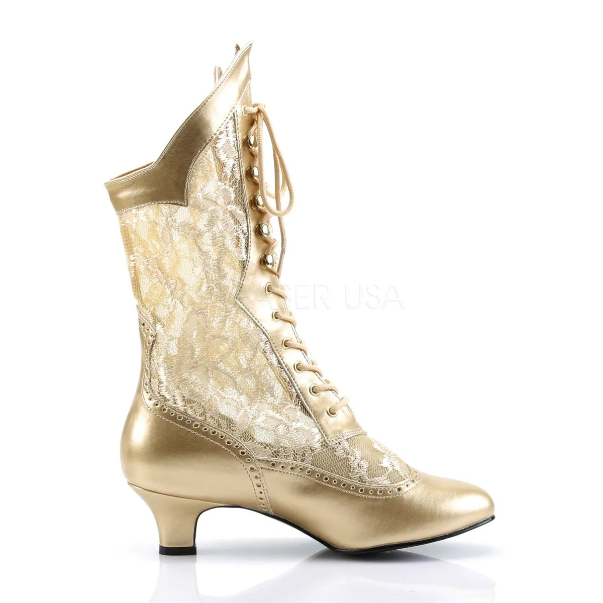 DAME-115  Gold Pu-Lace