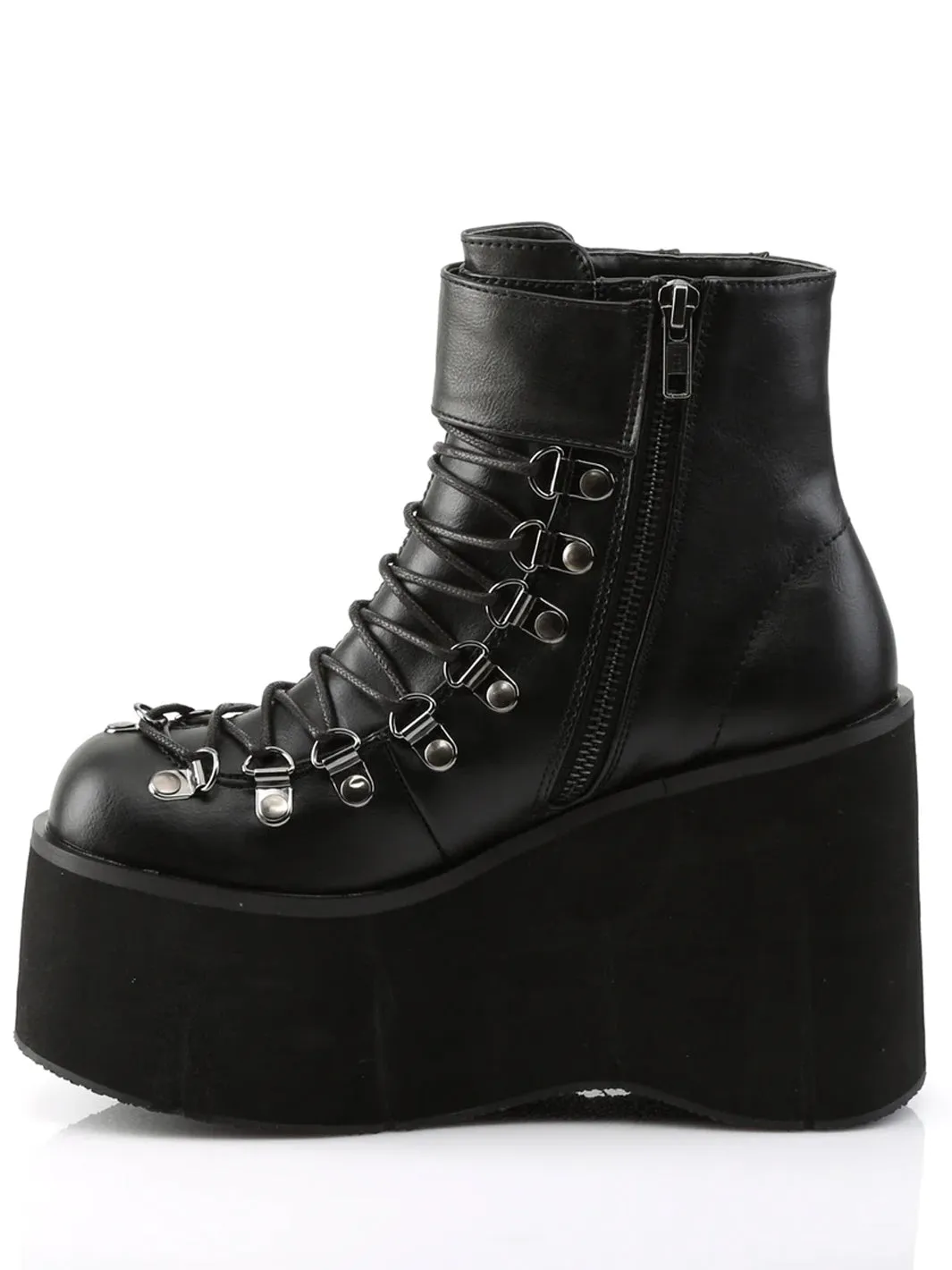 DEMONIA KERA-21 - BLACK VEGAN LEATHER ✰ PRE ORDER ✰
