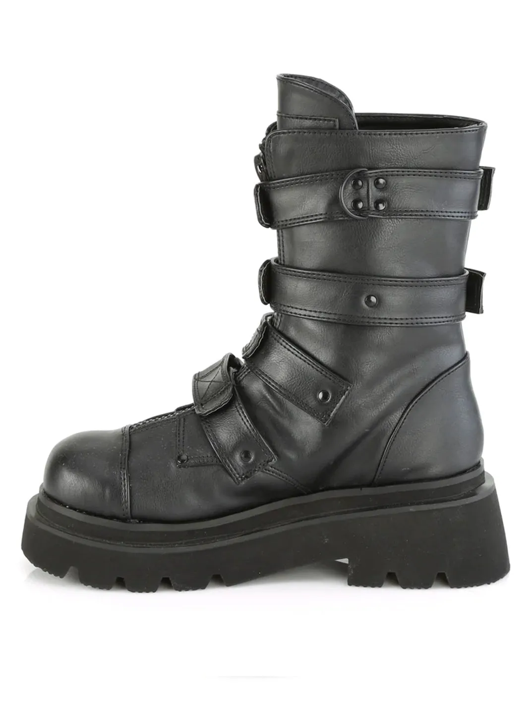 DEMONIA RENEGADE-55 - BLACK VEGAN LEATHER ✰ PRE ORDER ✰