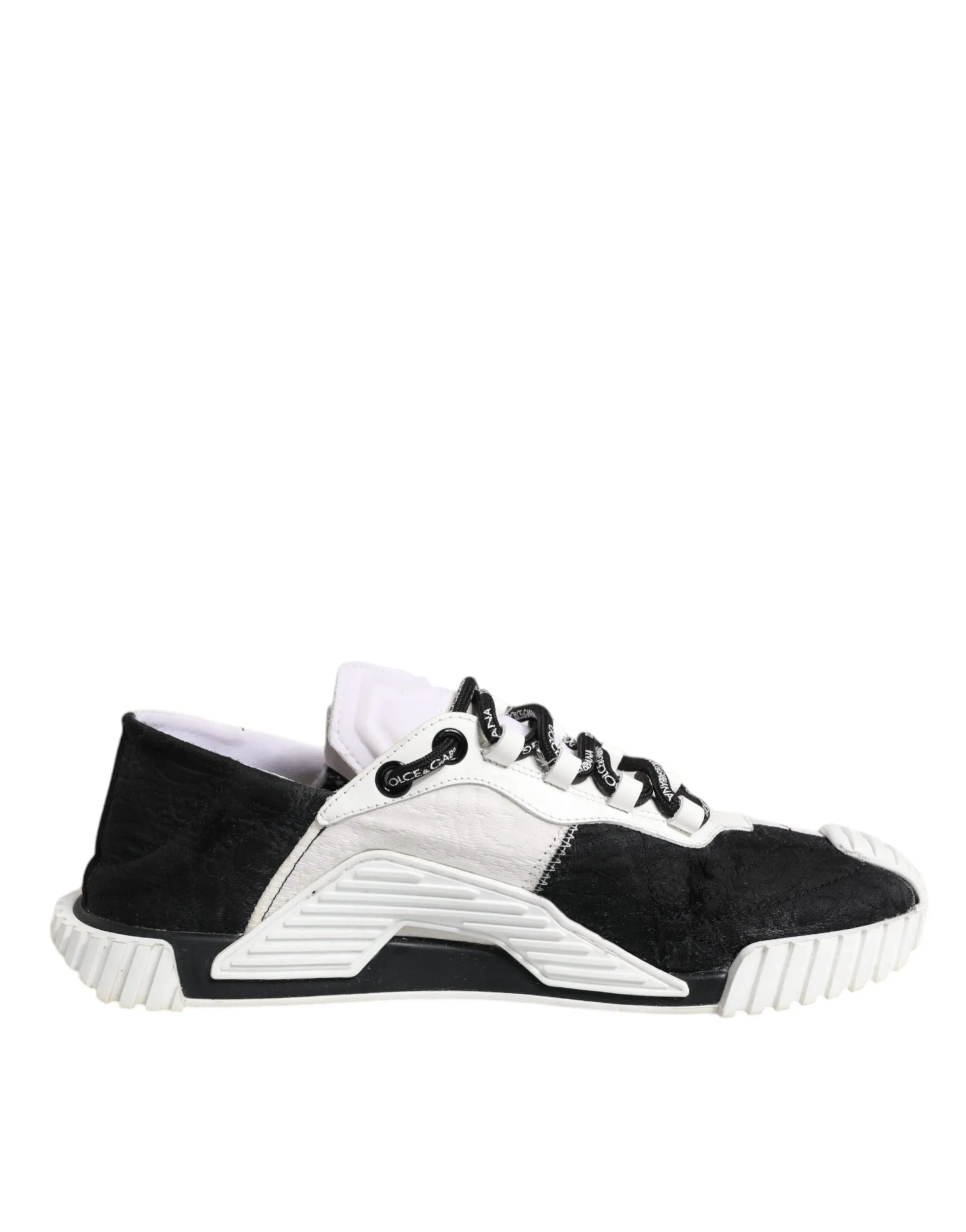 Dolce&Gabbana NS1 Women White Black Sneakers Leather Casual Trainer Shoes EUR 41