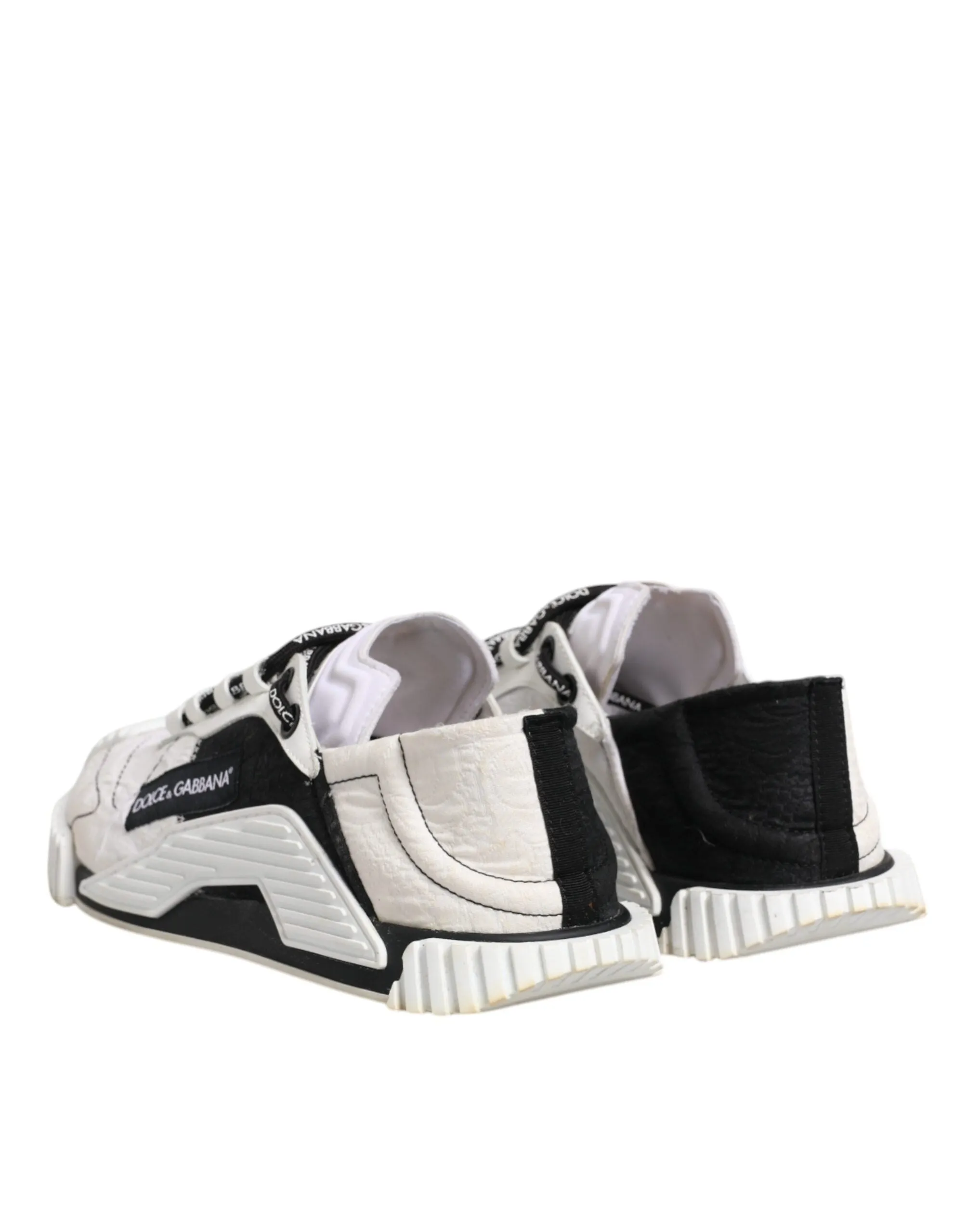 Dolce&Gabbana NS1 Women White Black Sneakers Leather Casual Trainer Shoes EUR 41