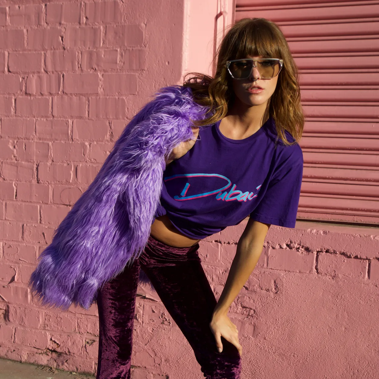 DUBAI PURPLE TEE