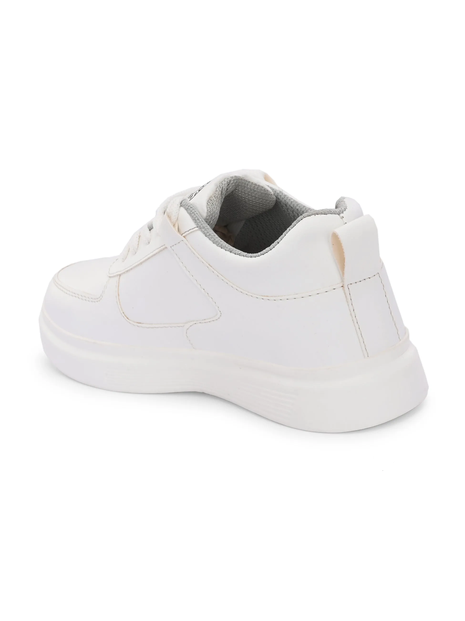 EL PASO Faux Leather Casual Lace Up Sneakers For Women