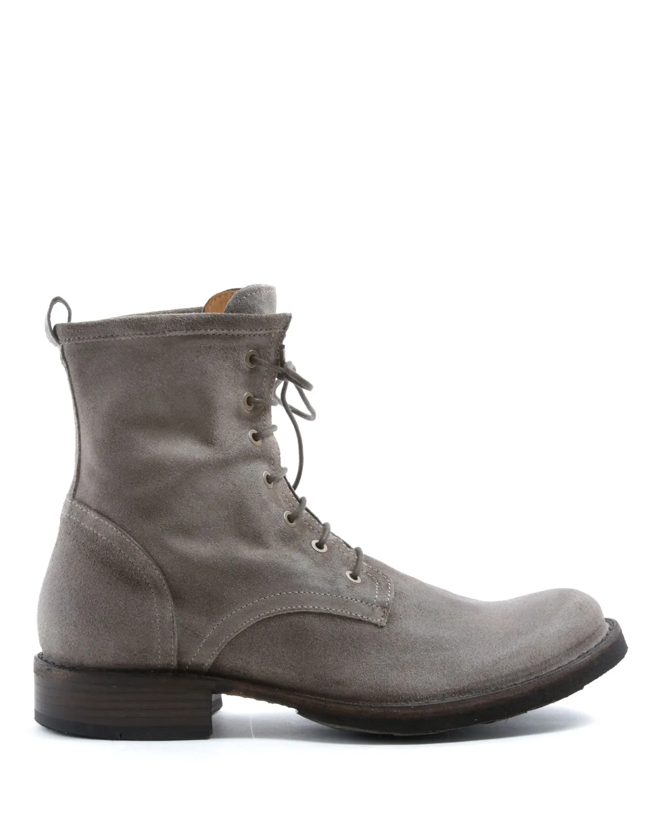 ELME Taupe Suede Lace-up Boots