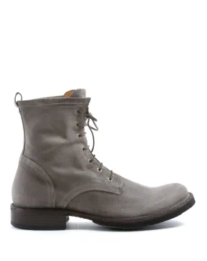 ELME Taupe Suede Lace-up Boots