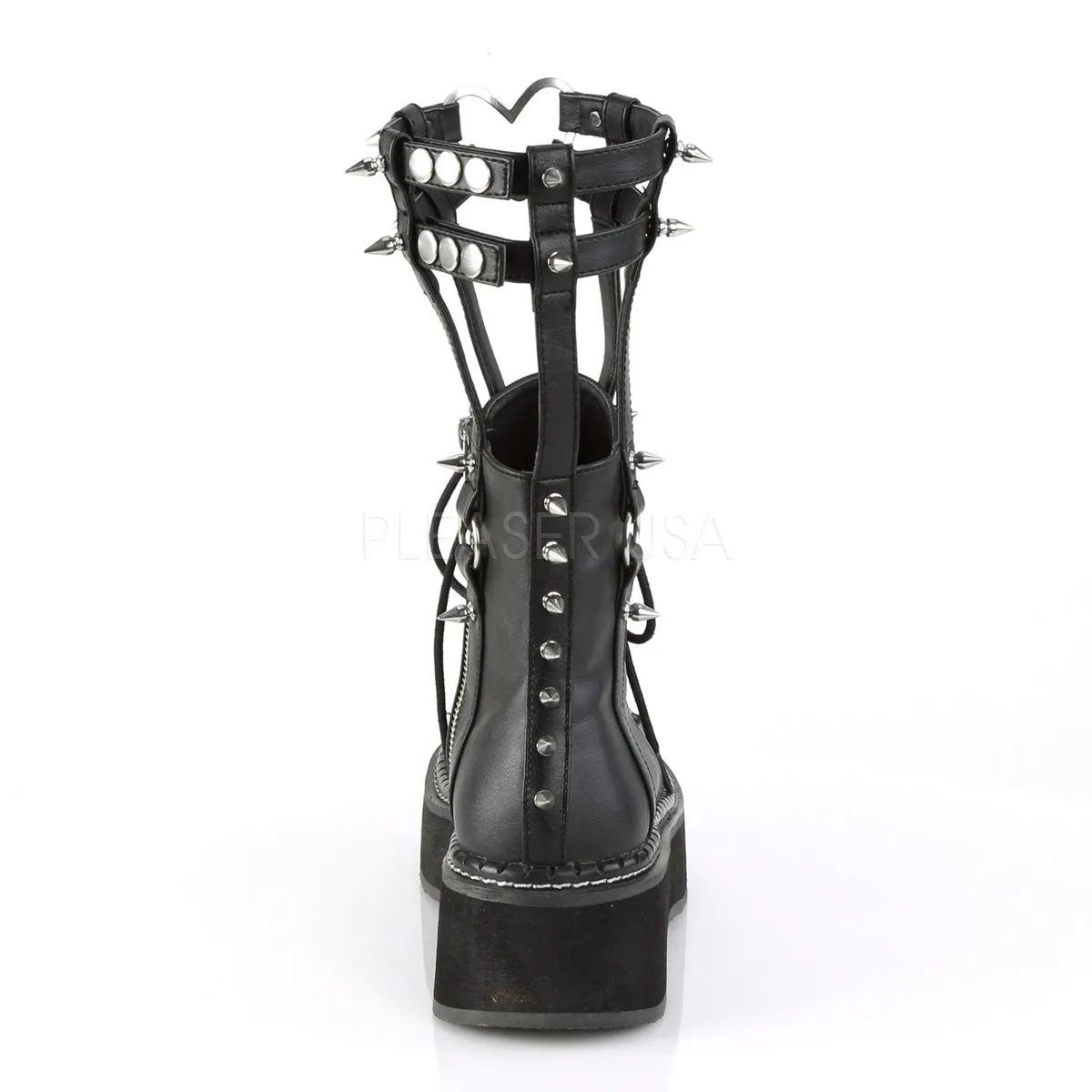 EMILY-357  Black Vegan Leather