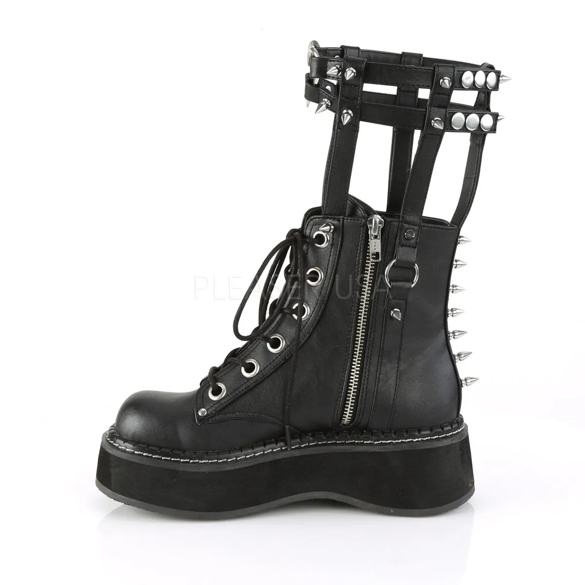 EMILY-357  Black Vegan Leather