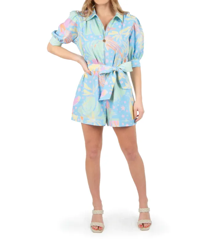 Emily McCarthy Rio Romper - Parrot Party