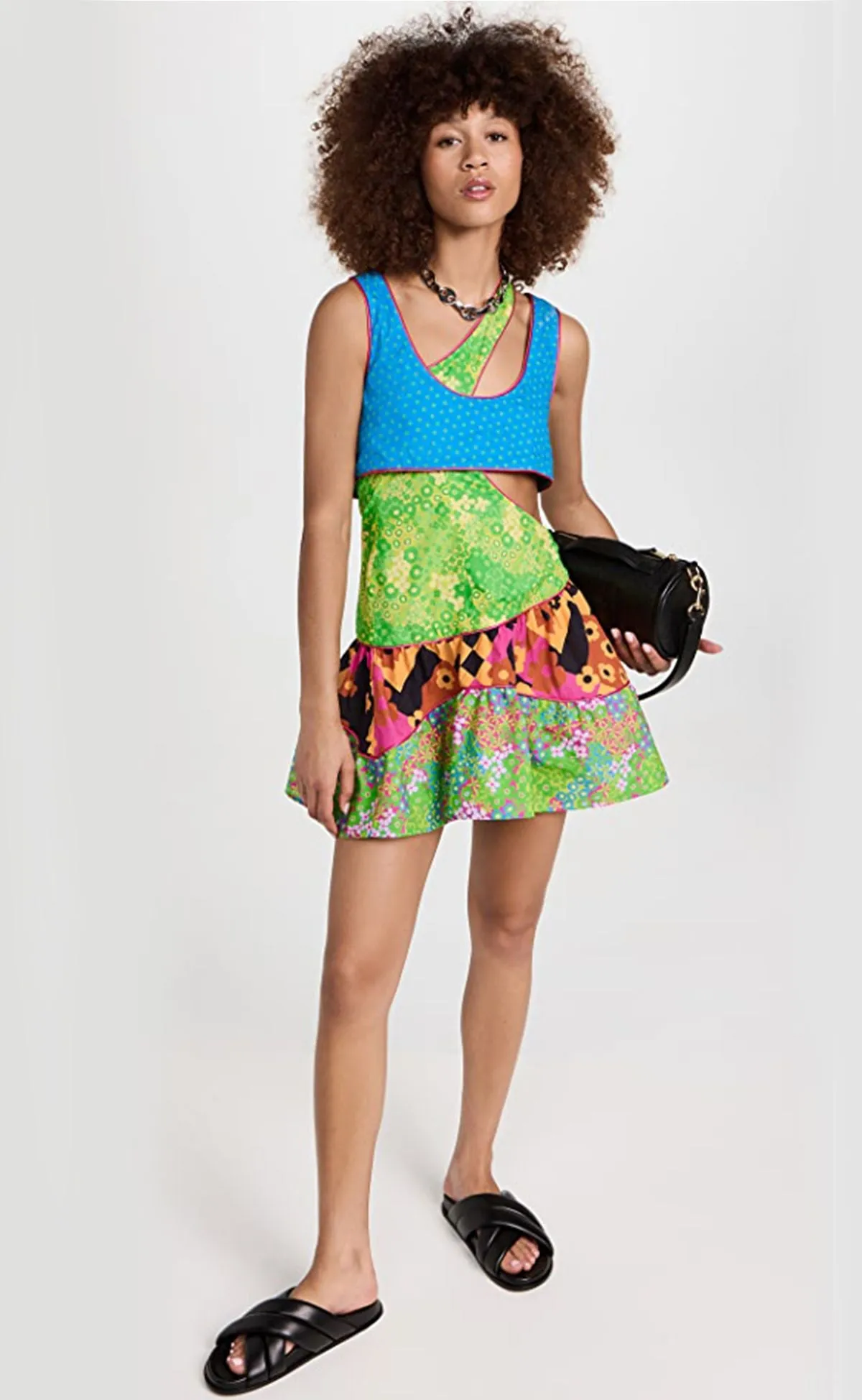 E.T. Dress in Mixed Ditsy Florals