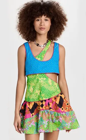 E.T. Dress in Mixed Ditsy Florals