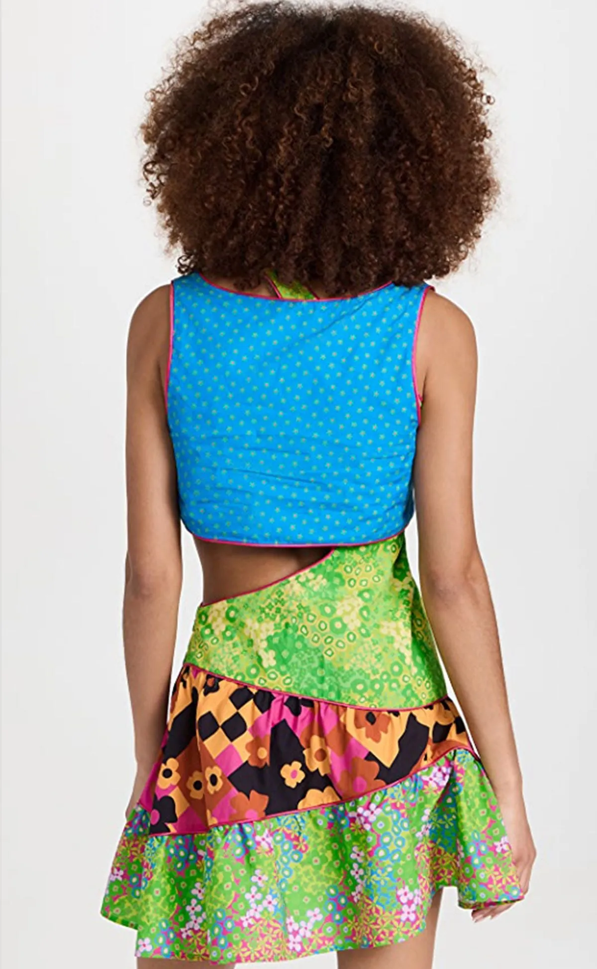 E.T. Dress in Mixed Ditsy Florals