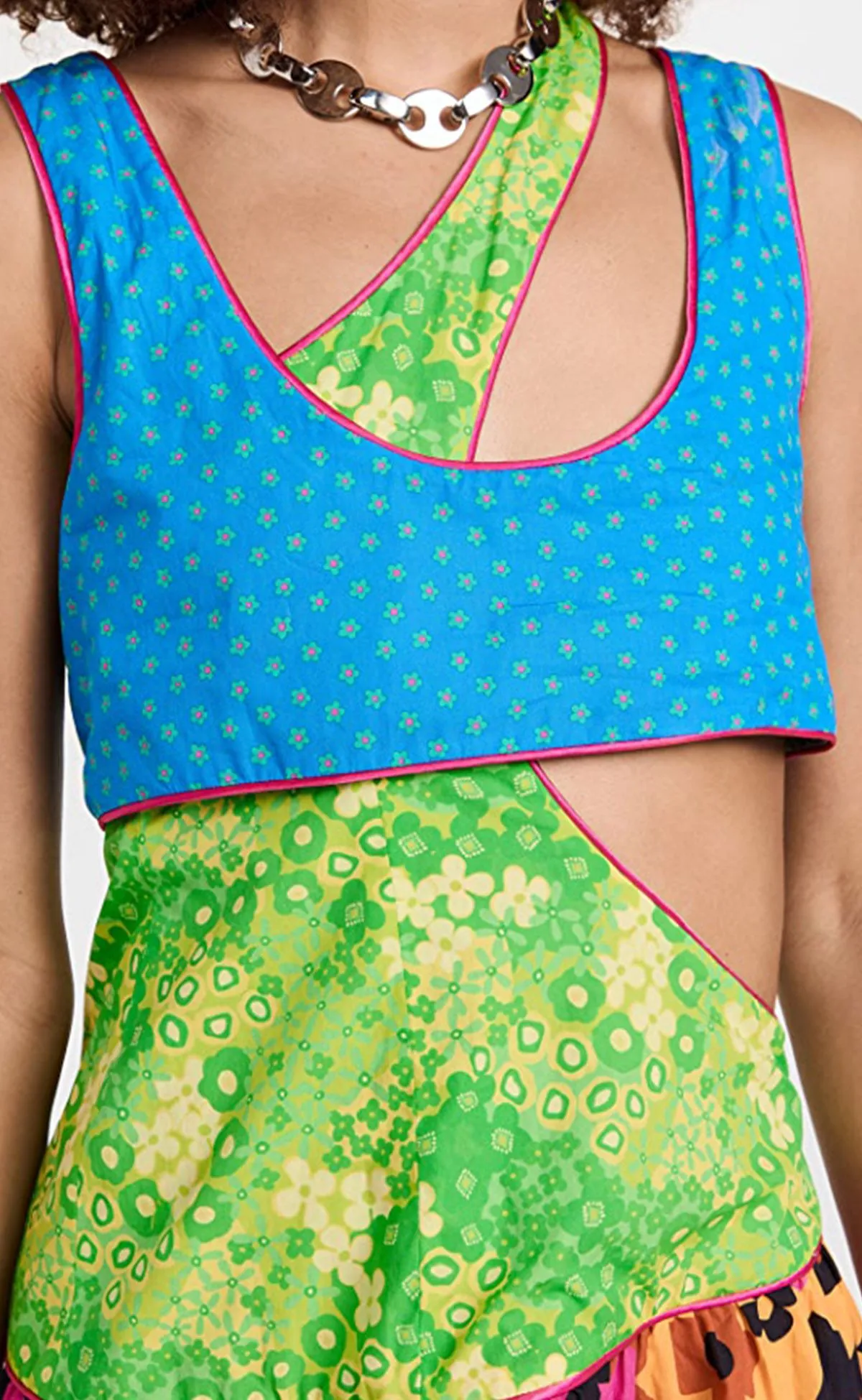 E.T. Dress in Mixed Ditsy Florals
