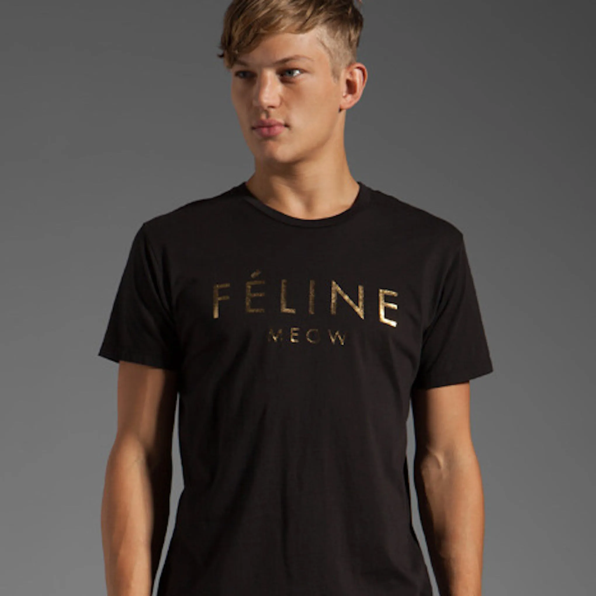 FELINE GOLD FOIL TEE