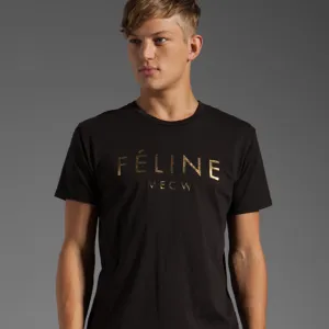 FELINE GOLD FOIL TEE
