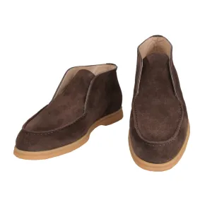 Fiori Di Lusso Dark Brown Ankle Boots