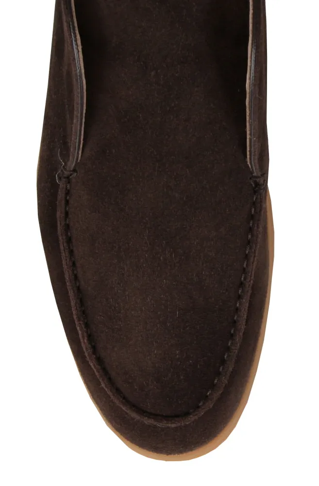 Fiori Di Lusso Dark Brown Ankle Boots
