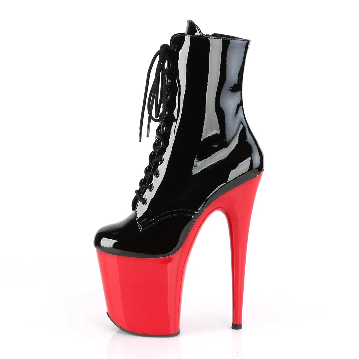 FLAMINGO-1020  Black Patent/Red