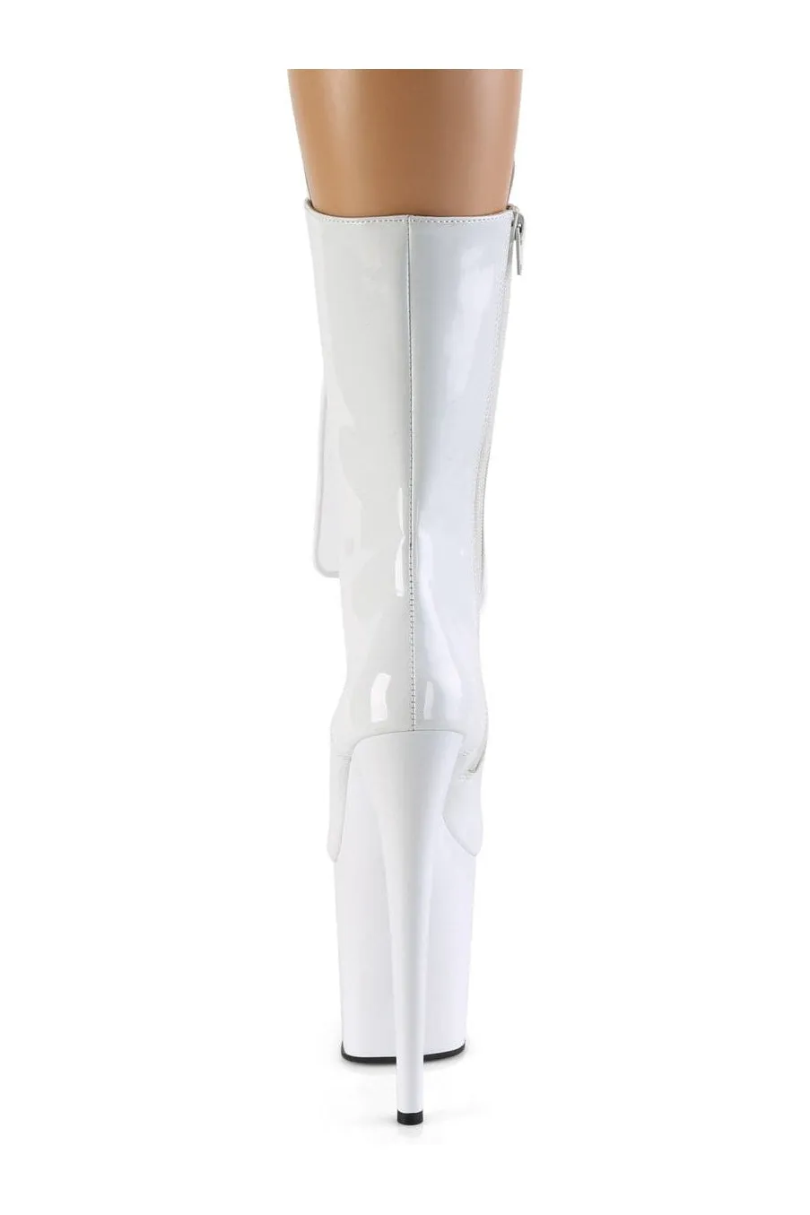 FLAMINGO-1050 Exotic Boot | White Patent