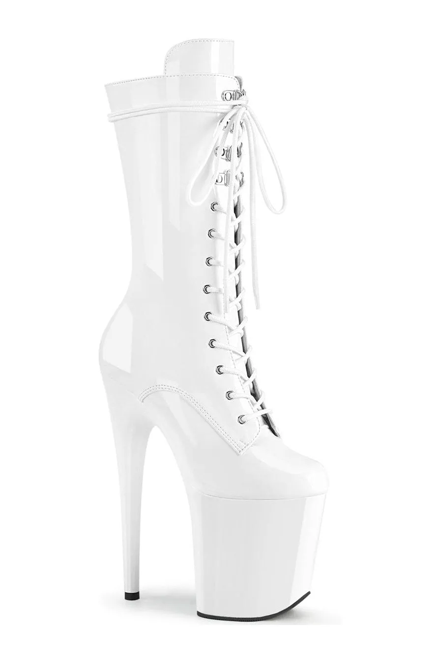 FLAMINGO-1050 Exotic Boot | White Patent