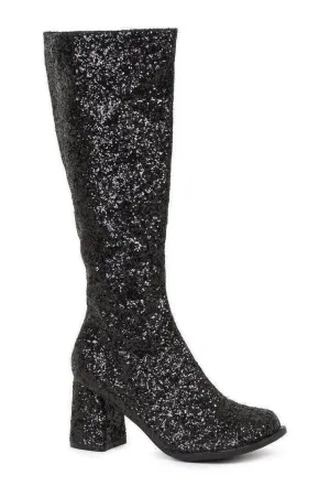 GOGO-G Costume Boot | Black Glitter