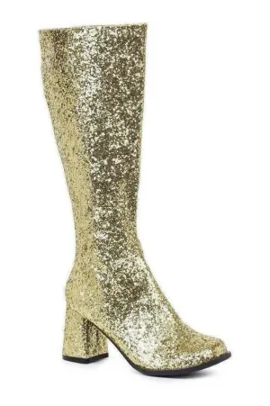 GOGO-G Costume Boot | Gold Glitter