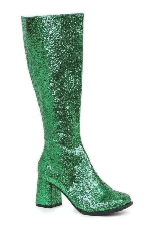 GOGO-G Costume Boot | Green Glitter