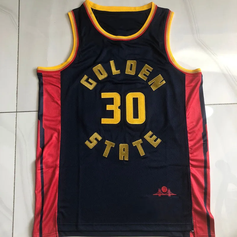 G.State Warriors #30 Stephen Curry 2024-25 Authentic Jersey Icon Edition Navy Stitched American Basketball Jersey
