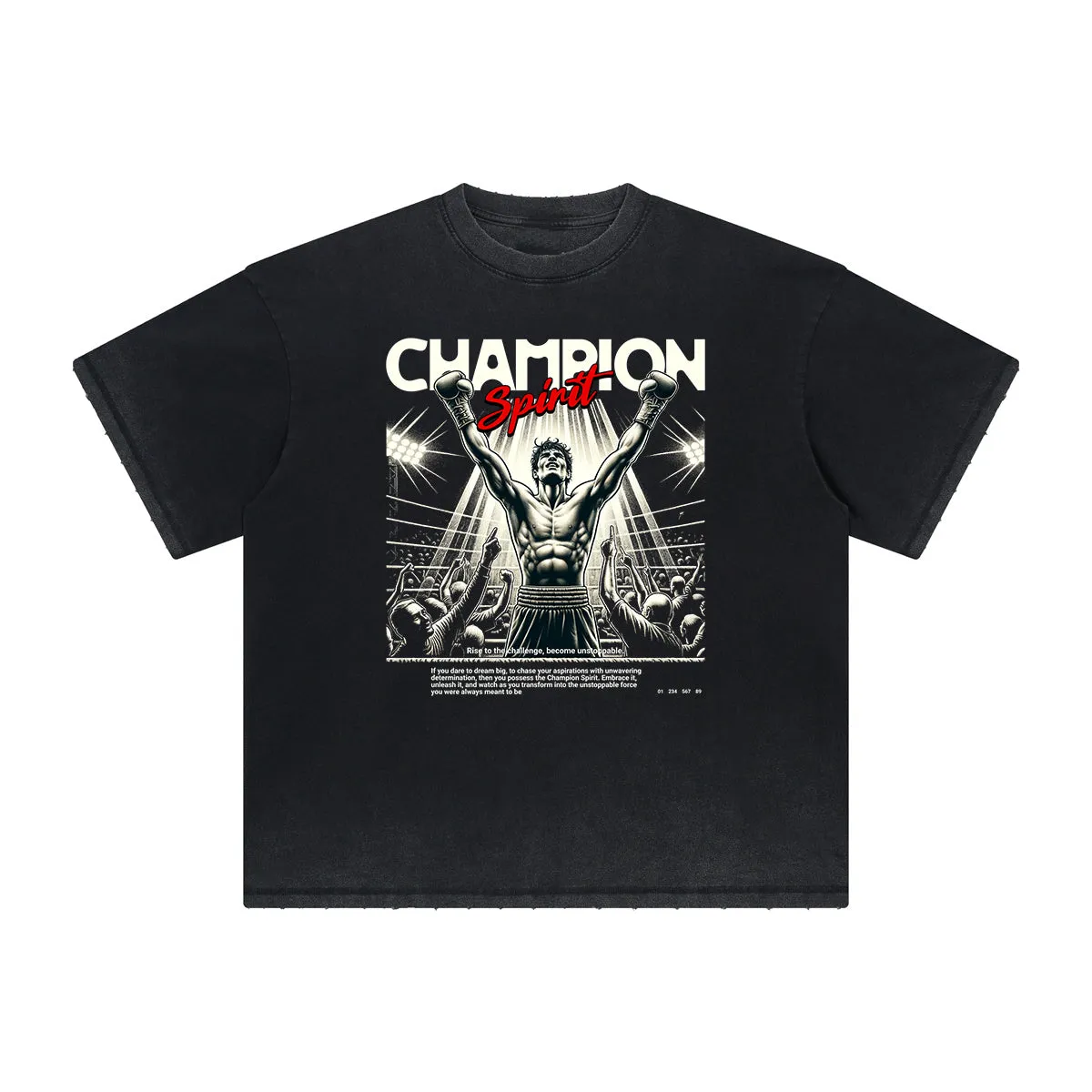 Heavy Fade Basketball Print T-Shirt