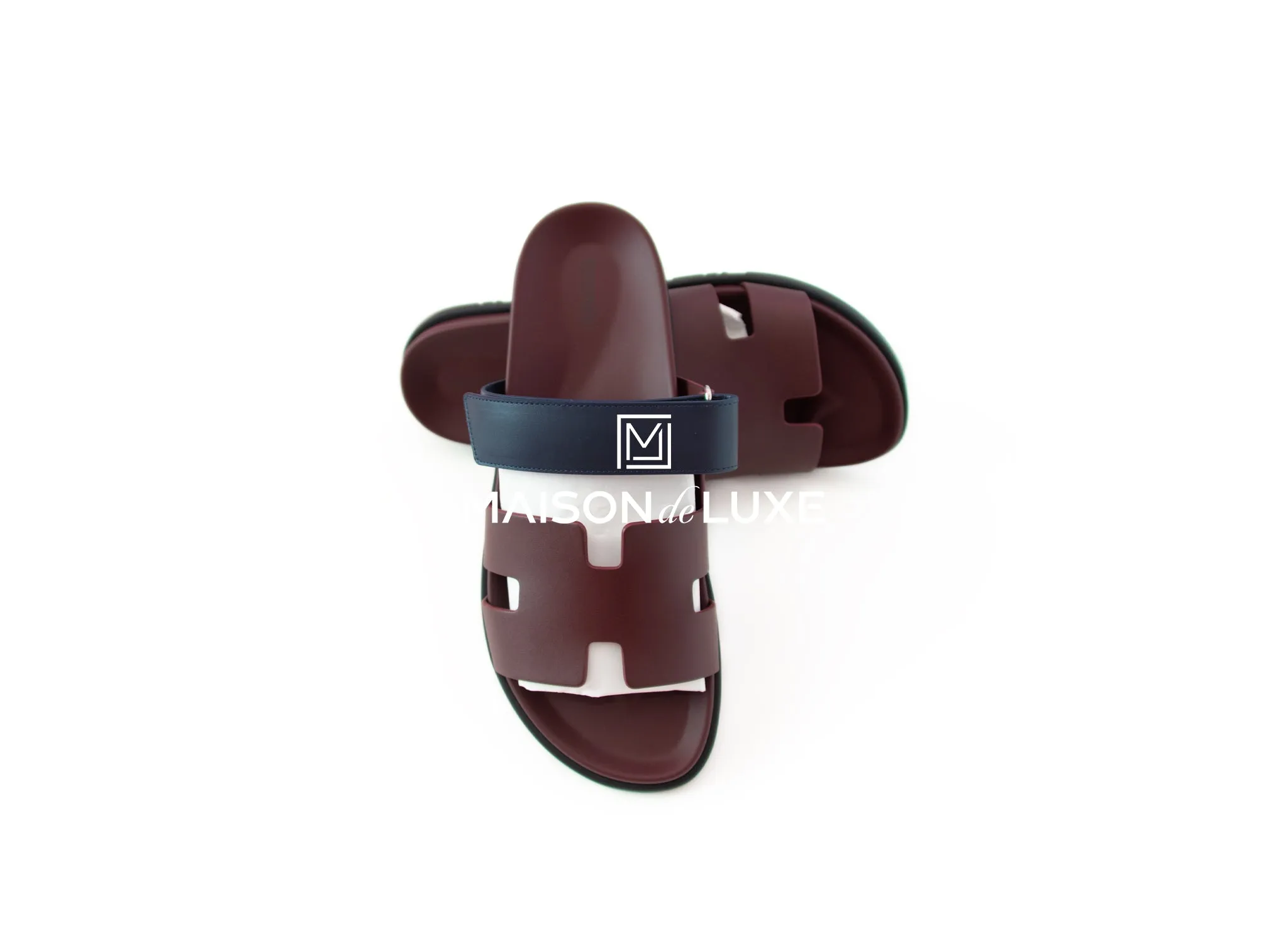 Hermes Men's Marron Mahogany Chypre Sandal 44
