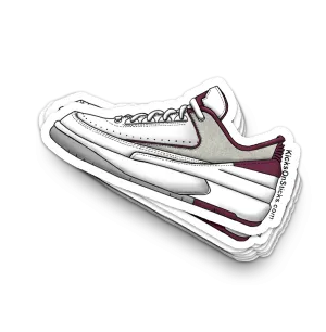 Jordan 2 Low "Cherrywood" Sneaker Sticker