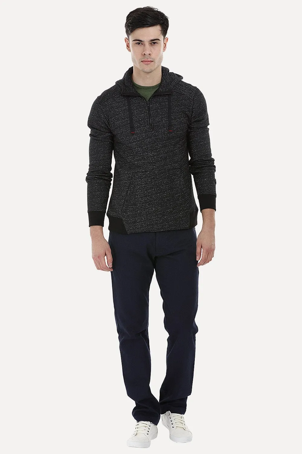 Kangaroo Pocket Speckled Hoodie