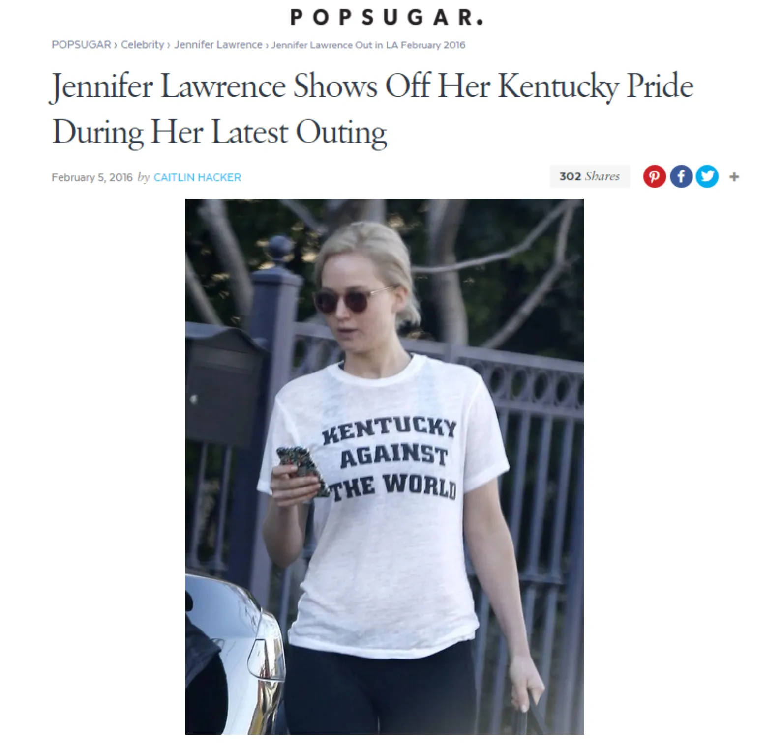 KENTUCKY AGAINST THE WORLD Bobbie Tee