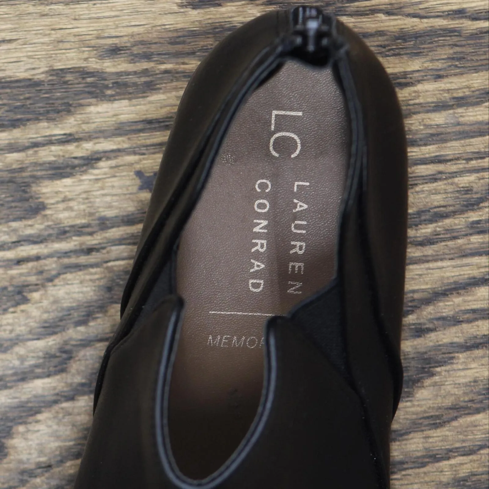Lc Lauren Conrad Viviann Womens Block Heel Ankle Boots VIVIANNBLACK Black 8.5M
