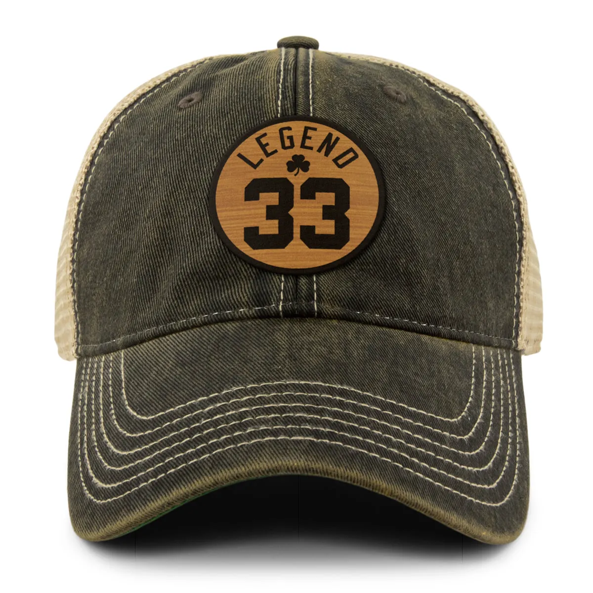 Legend 33 Wood Grain Patch Dirty Water Trucker