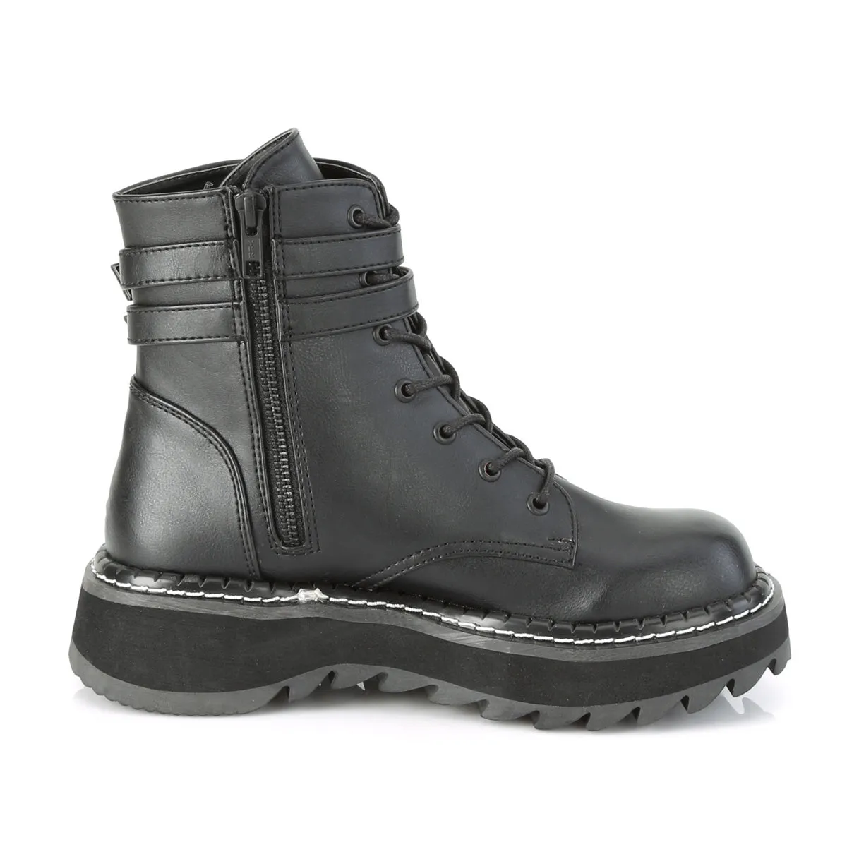 LILITH-152  Black Vegan Leather