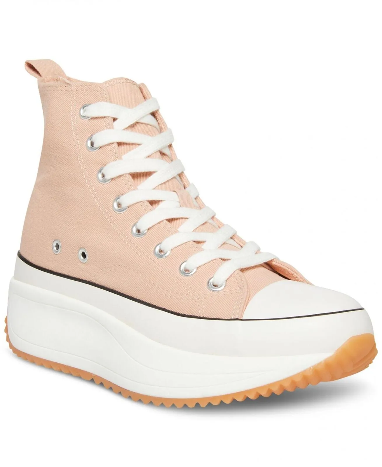 Madden Girl Womens Winnona Flatform High-Top Sneakers Snea Nude Brown Pink 9.5M