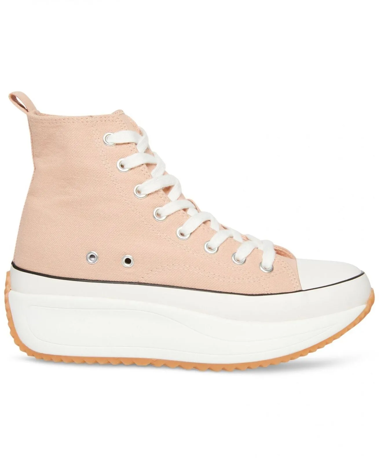 Madden Girl Womens Winnona Flatform High-Top Sneakers Snea Nude Brown Pink 9.5M