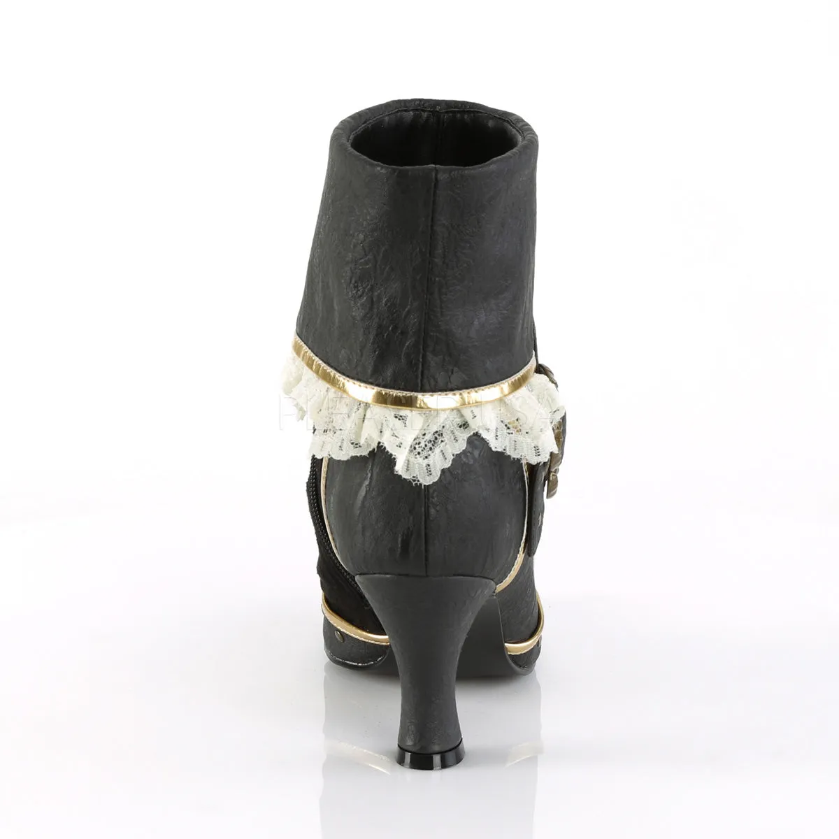 MATEY-115  Black Distressed Pu-Microfiber