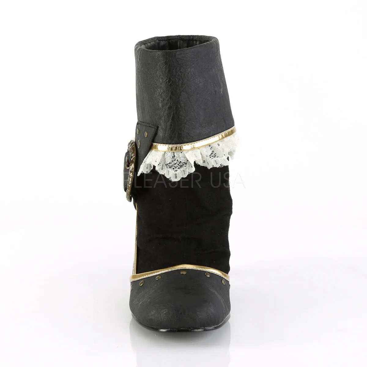 MATEY-115  Black Distressed Pu-Microfiber