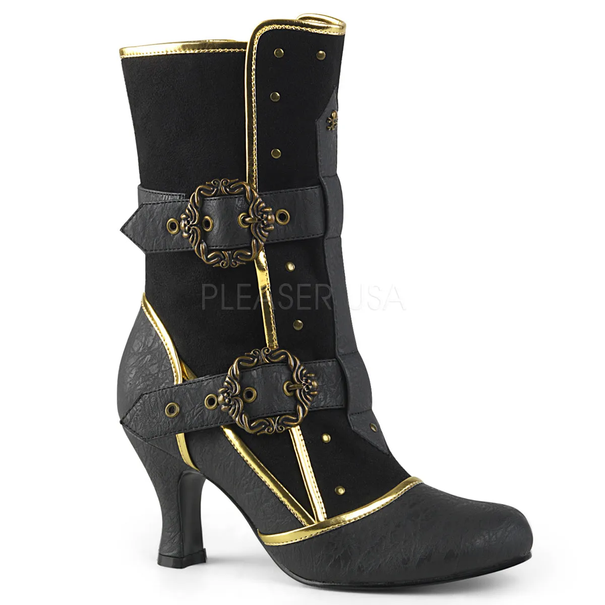 MATEY-205  Black Distressed Pu-Microfiber