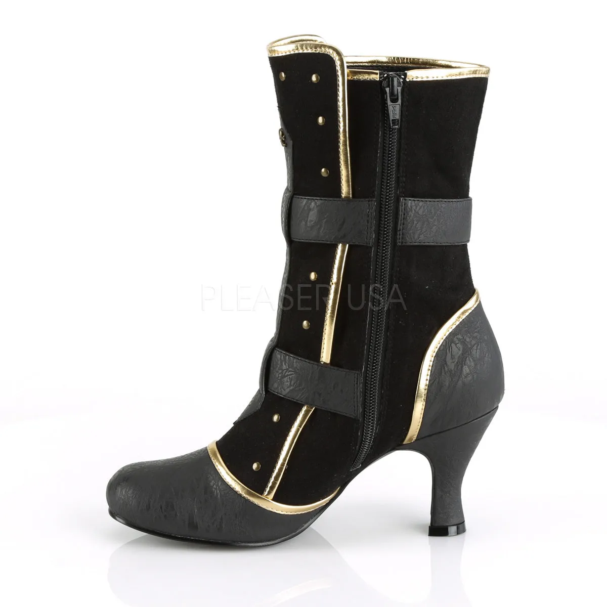 MATEY-205  Black Distressed Pu-Microfiber