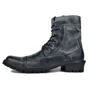 Men deep retro handmade Punk genuine Leather motorcycles Boots Hot Sale Fashion plus size cowboy Boots