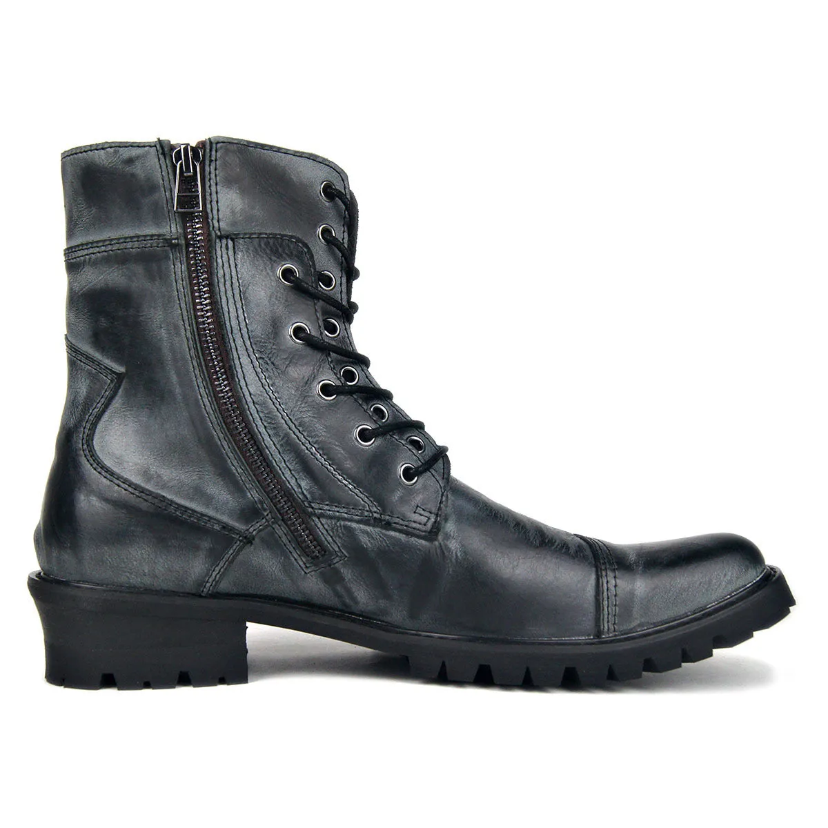 Men deep retro handmade Punk genuine Leather motorcycles Boots Hot Sale Fashion plus size cowboy Boots